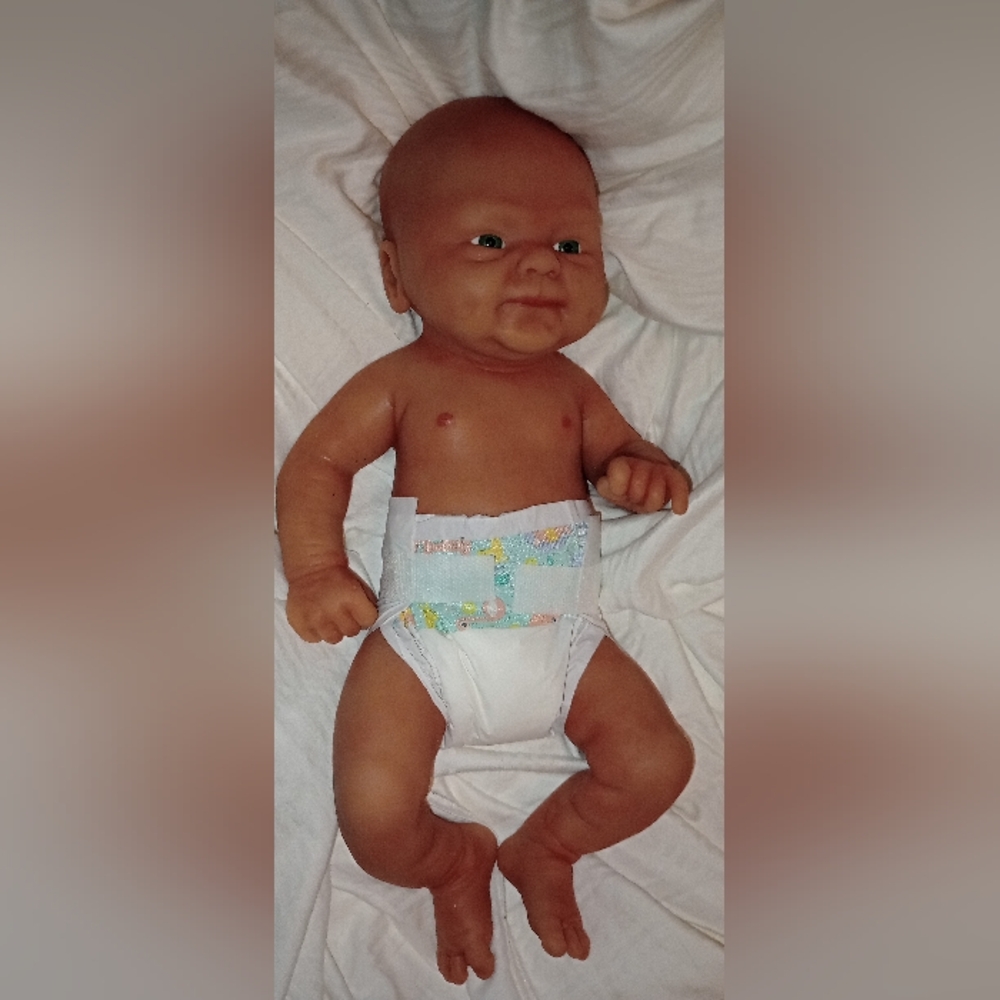 14" Lifelike Full Body Silicone Anatomically Correct Infant Baby Boy